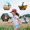 IYEBRAO Kids Girls Sun Hat with Ponytail Hole Summer Wide