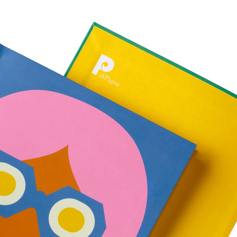 Olimpia Zagnoli Blue Midsized Blank Notebook