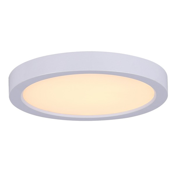 CANARM LED-SM55DL-WT-C LTD 5.5" LED Round Disk Light, Surface Mounted, Line Volt Without Driver, Painted White with Acrylic Lens