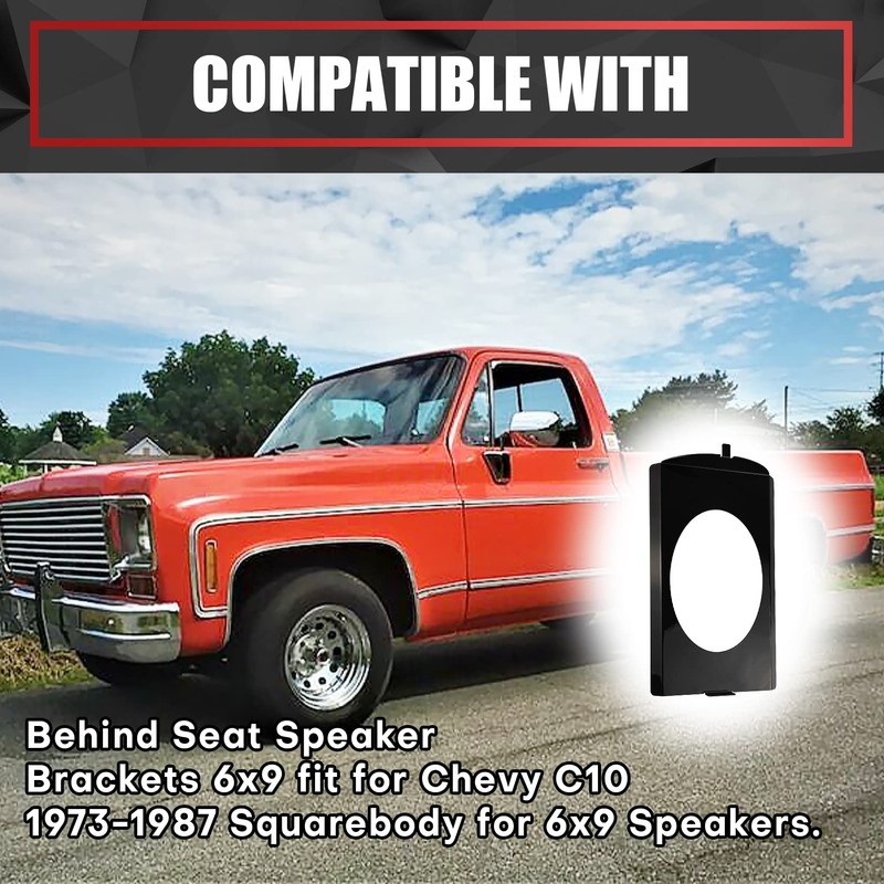 VIAGL Speaker Brackets Behind Seat 6x9 fit for Chevy C10