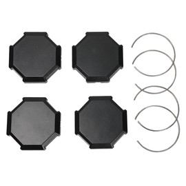 HIMIKI 4Pcs Hub Wheel Center Caps Compatible with Polaris RZR 900 1000 XP Turbo 14 15 16 17 2014 2015 2016 2017 Black Tire Wheel Center Rim Cap Accessories Replace 1522216-655