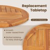 vidaXL Solid Teak Wood Round Table Top - 27.6" Diameter