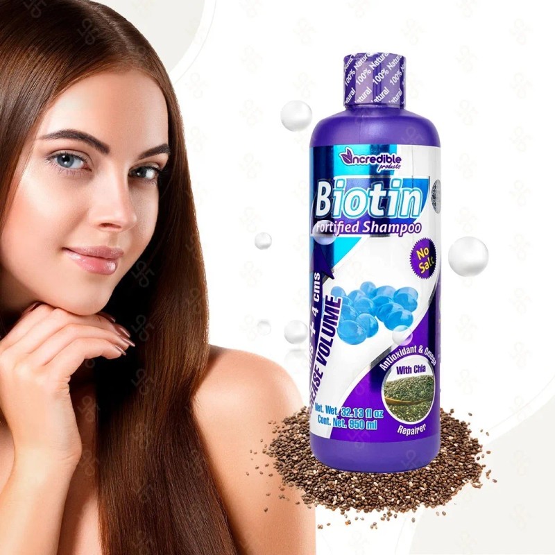 Shampoo Sin Sal Con Biotina Anticaida + Crecimiento 950ml