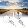 RATCHROLL 1 Set Universal Motorcycle Rear View Mirrors Adjustable Bar