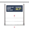 STO STO Closet Hanging Rod, Length and Height Adjustable Closet