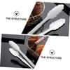 Ipetboom 2pcs Stainless Steel Food Clamp Practical Non Slip Kitchen