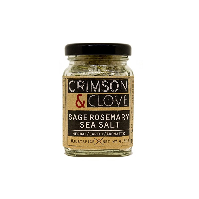 Sage Rosemary Sea Salt by Crimson and Clove (4.5 oz.)