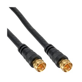 InLine 69310P SAT Connection Cable 2x Shielded 2x F-Connector >85dB Black 10m