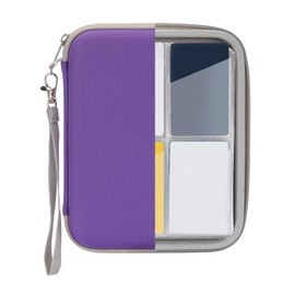 Jeachan Card Case for Yoto cards, Soft Portable Folder with Zipper & 80 Pockets Player & Mini Audiobook Cards, Card Binder Holder with Sleeves for Travel