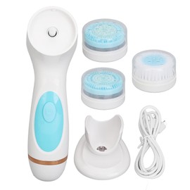 Electric Facial Cleansing Brush Silicone Pore Deep Cleansing Waterproof Make Up Remover Face Cleaner Blue