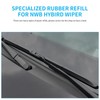 Wiper Blade Refill, 26" + 24" Wiper Refill 8.5 mm