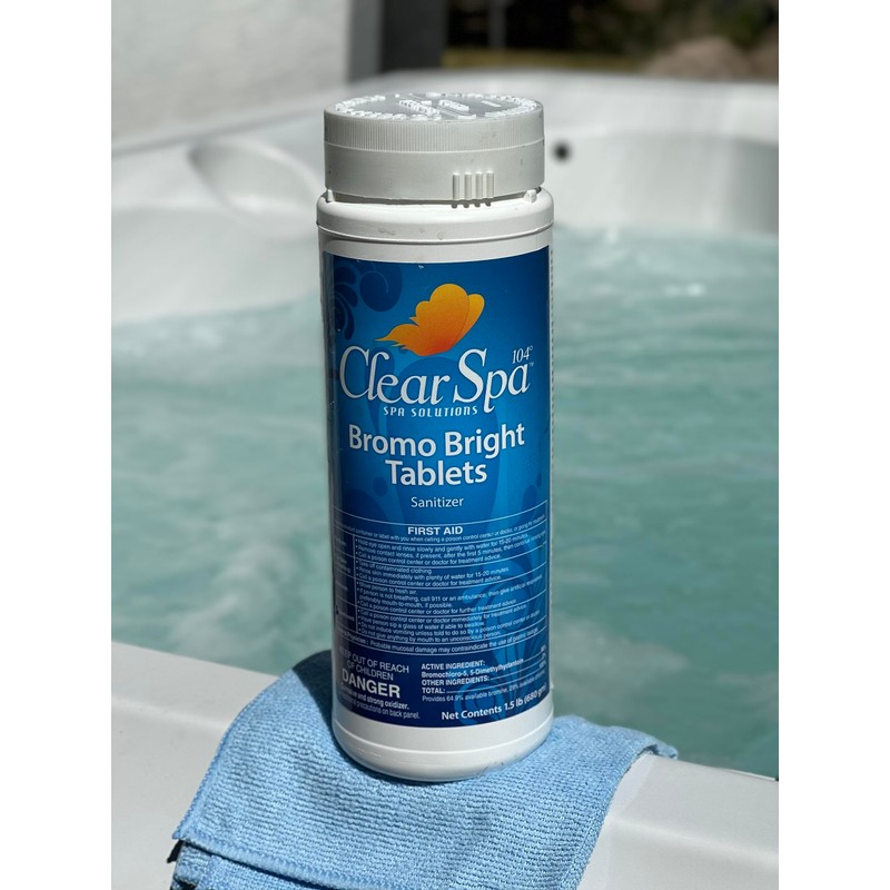 Clear Spa Bromo Bright Tablets 1" 1.5lb Larger Container