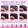 Eyelash Extensions, 6 Styles Cluster Lashes, 30D-40D-50D-60D-80D-100D Natural Eyelashes, Single