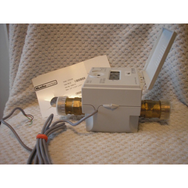 MUELLER Water meter NEW 5/8x3/4 CF. Direct read or wire