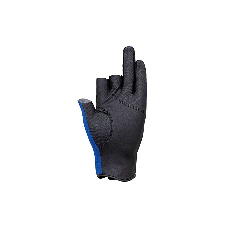 Shimano GL-091Q Pearl Fit Gloves, 3-Cut Blue, XL