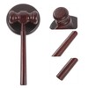 1set Wooden Judge Gavel Practical Auction Hammer for Lawyers and