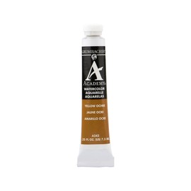 Pintura de acuarela Grumbacher Chartpak Academy 2, ocre amarillo (Yellow Ochre Hue), 7.5 ml
