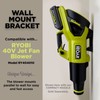 For RYOBI Wall Mount Bracket for RYOBI 40V Jet Fan