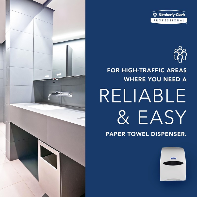 Kimberly-Clark Sanitouch Hard Roll Paper Towel Dispenser (09991), Hands-Free Pull