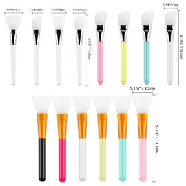 BAOFALI 14 Pcs Silicone Craft Brush, Spatula Mixed Media Brushes; Reusable Resin Epoxy Brushes Set Spreading Toolfor DIY Painting Mixing & Spreading to Glitter TumblersArt Blending Tool