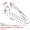 Fork Clip-Ons Handle Bars, Aramox Universal CNC Handlebar Fork Clip
