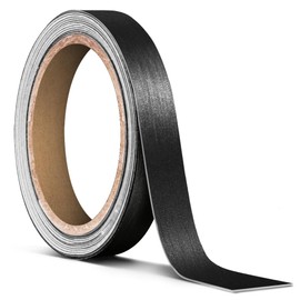 VViViD Black Brushed Metallic Air-Release Adhesive Vinyl Pinstripe Tape Roll (½ Inch x 20ft)