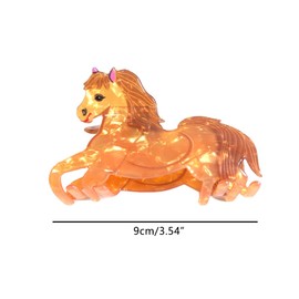 Novelty Horse Hair Clip,Acrylic Claw Clips,Hair Clips for Women