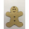FSSS Ltd GINGERBREAD MAN SHAPE 3MM MDF CHRISTMAS XMAS DECORATIONS
