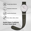 Ayadoo 22mm Nylon Watch Band Quick Release One-Piece，Soft Replacement Sport