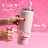 FACKELMANN Paris Hilton - Pink Stainless Steel Water Bottle with