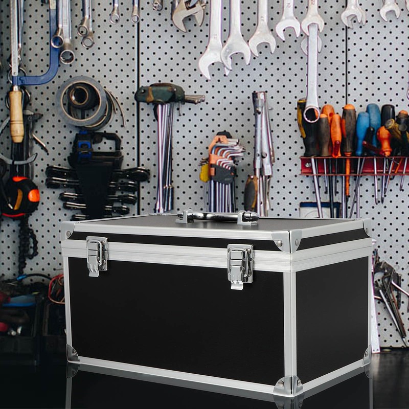 GANAZONO Aluminium Alloy Toolbox with Handle Portable Storage Case Foam