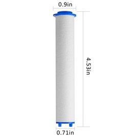 XYCING Shower Filters for Filtered Showerheads, 4pcs PP Polypropylene Cotton Filter Cartridges, Replacement for Handheld Detachable Filtration Shower Head (11.5cm Length)