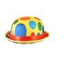 Adults Novelty Polka Dot Clown Bowler Hat Fancy Dress Accessory