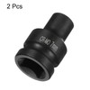 HARFINGTON 2pcs 4 Point Square Socket 1/2" Drive 7mm Metric