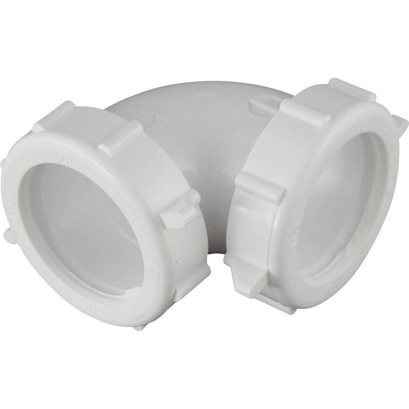 Plumb Pak 47WK Coupling Elbow, White, 1.5 Inch