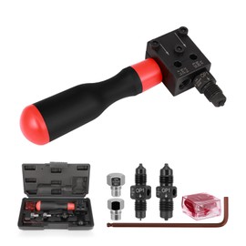 Brake Line Flaring Tool Kit, 3/16" & 1/4" SAE, Universal Double Flare Tool for Brake Lines, 45° Flare, Single Flare,Bubble Flare,Double Flare, Professional Brake Repair Tools for Copper Pipe Flaring