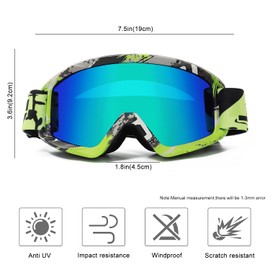 AVV Motorcycle Goggles for Men Women - Windproof ATV Dirt Bike Goggle, Anti UV Off-road Glasses For Riding MTB Motocross