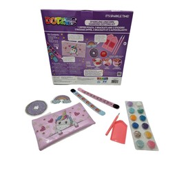 BANDAI Dotzies Sparkling Unicorn Diamond Dotting Kit, Create 3 Accessories with 2,000+ Dotz, Perfect Diamond Art for Kids, Arts and Crafts Diamond Painting Gifts for Girls