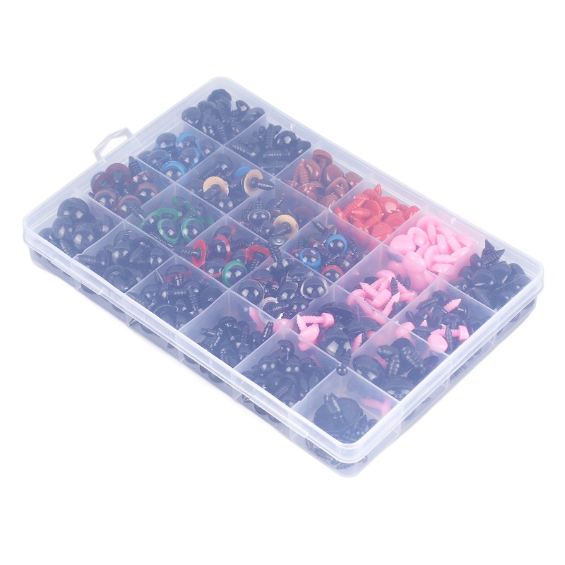 868pcs Safety Eyes and Noses Stuffed Crochet Eyes with Washers