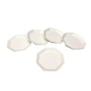 Kamidano-no-Sato Octagonal Plate, 2 Size, Set of 5, White