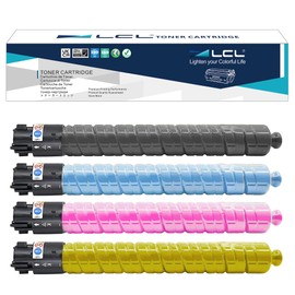 LCL IMC300 IMC400 Toner Cartridge Replacement for Ricoh IM C300 C300F C400 C400F 842378 842379 842380 842381 for Ricoh IMC300F IMC400F IMC400SF Printer (4-Pack Black,Cyan,Magenta,Yellow)