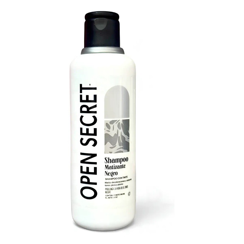 Kit Open Secret Shampoo Tinte Matizante Negro 300