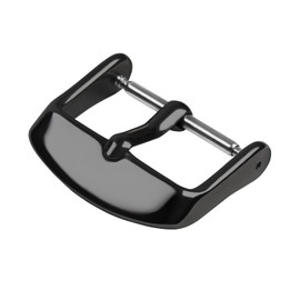 Archer Watch Straps - Hebillas de Acero Inoxidable para Correas de Reloj (Negro Pulido, 18mm)