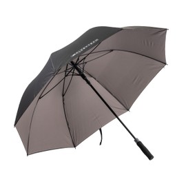 AlveyTech Black & Gray Golf Umbrella - Durable Rainproof Fabric Parasol Cover with Foam Handle, Fast Acting Button and Strap, Weather Protection for Mobility Scooters, Power Chair Umbrella Holders