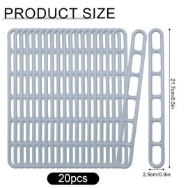 Cisolen 20 Caravan Awning Ladders Straps Rubber Strap for Awnings Rubber Ladder Bands 6-Hole Tensioning Element Awning Ladder for tensioning awnings Camping Guy Ladder Tents Awnings Canopies