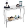 ChooChoo Narrow Console Table with Drawer, Chic Accent Sofa Table,