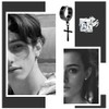 Men's Earrings, Hoop Earrings, Ring, Studs, Crosses, Stainless Steel, 12