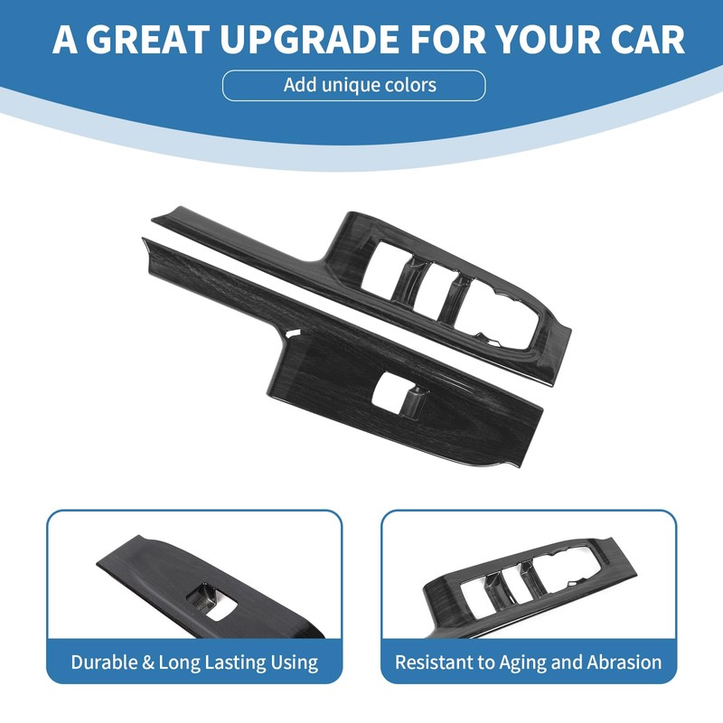 PDKLIN for Silverado Front Door Power Window Switch Panel Trim