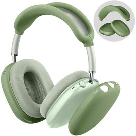 Case Cover for AirPods Max Headphones, Anti-Scratch Ear Cups Cover and Headband Cover for AirPods Max, Accessories  Protector for AirPods Max (Black) - Color: Green