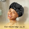 Reusable Waterproof Shower Cap, Elastic Swimming Cap, Large Shower Caps,